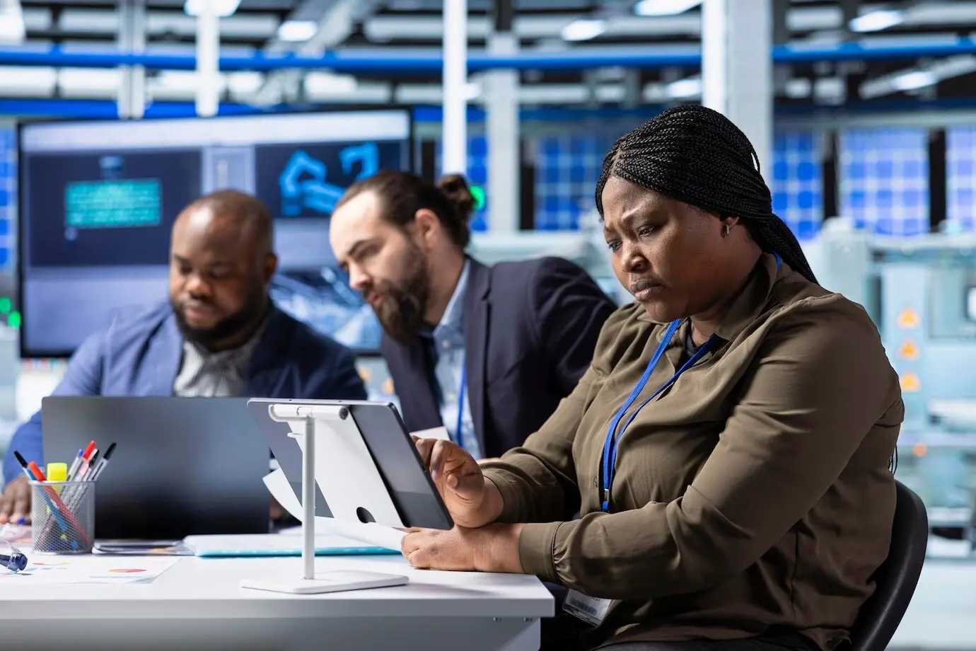 Los accionistas garantizan que la fábrica cumpla las normas de seguridad usando dispositivos.